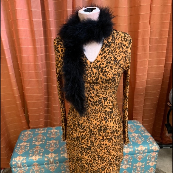 100% fur- Scarf-Fur- 100% ostrich feathers, plumes, stole, boa, collar, black - Picture 8 of 11